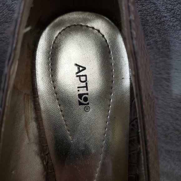 Apt 9  Reptile Stiletto Heels in Lipstick Taupe Size 9M - Picture 4 of 14